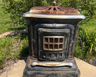 Antique wood burning stove 