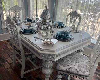 Painted breakfast set