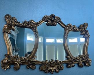 Beautiful gold framed mirror 