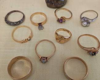 Vintage and contemporary jewelry collection