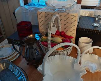 Milk Glass, Princess House collectables