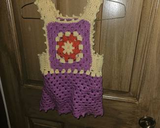 Vintage Crochette kids dress