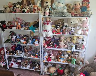 Tons of Vintage Stuffed Animals