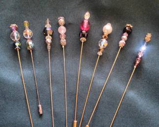 Vintage hat pins. 