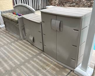 Garden , garage storage. 