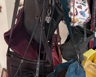 Lots of designer handbags