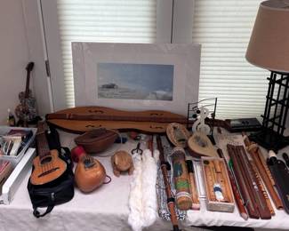 Lots of recorders and fun musical instruments