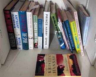Many books throughout the house