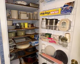 Pantry of Vintage Tupperware & Rubbermaid
