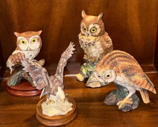 Owl Figurines Goto & Andrea by Sadek and others
