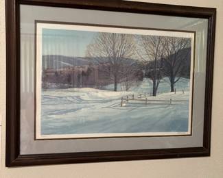 Scott Anthony Winter Scene Watercolor 