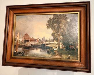 Dedham Lock and Mill, 1820” by John Constable On Board Print