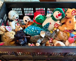 Vintage TY Beanies, Coke Cola Plushies and others