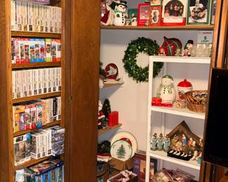 Closet of vintage Christmas 