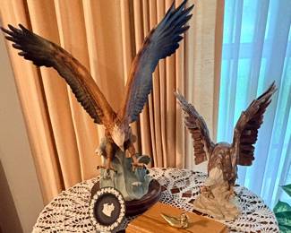 large Armani Eagle Statue and other Eagle Statues