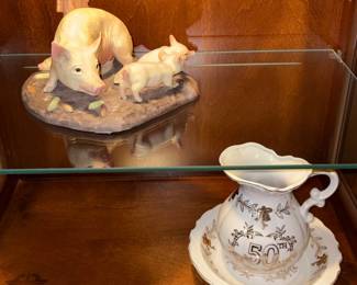 Fred Aman Pig Figurine 