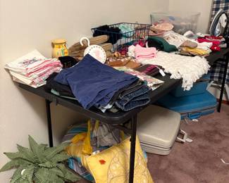 Variety of Items, Shorts, Embroidered Pillow cases, Under garments