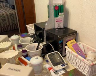 Curlers, blood prayers machine, sonic cleaner