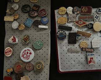 pin back vintage pins