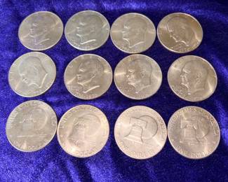 Collection of Eisenhower dollars