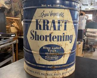 Huge can of shortening