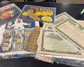 Collection of paper ephemera