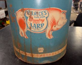 Vintage lard can