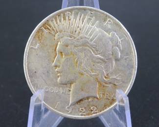 Lot 181. 1922 D Peace dollar