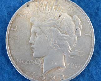Lot 167. 1922 P Peace silver dollar