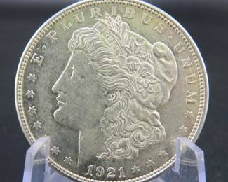 Lot 44. 1921 P Morgan silver dollar