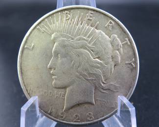 Lot 254. 1923 S Peace dollar
