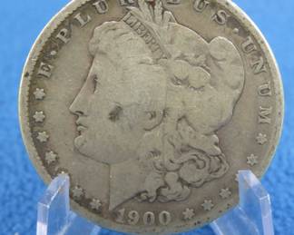 Lot 81. 1900 P Morgan silver dollar