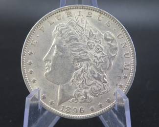 Lot 130. 1896 P Morgan silver dollar