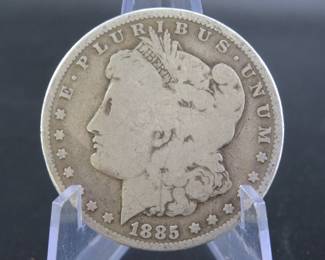Lot 173. 1885 P Morgan silver dollar