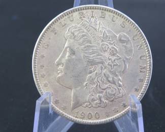 Lot 191. 1900 P Morgan silver dollar