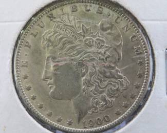 Lot 227. 1900 P Morgan silver dollar