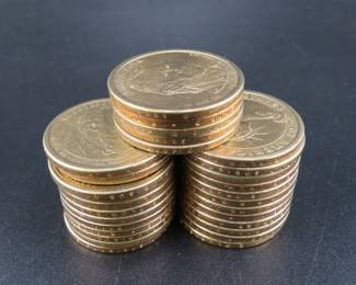 Lot 110. 29 Presidential $1 coins