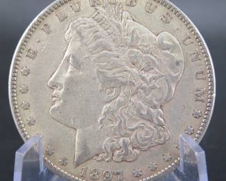 Lot 131. 1897 P Morgan silver dollar