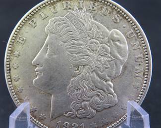 Lot 244. 1921 P Morgan silver dollar