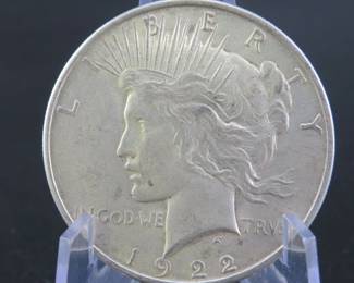 Lot 186. 1922 P Peace dollar