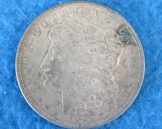 Lot 215. 1921 P Morgan silver dollar