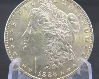 Lot 43. 1886 P Morgan silver dollar