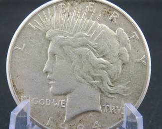 Lot 19. 1924 S Peace silver dollar