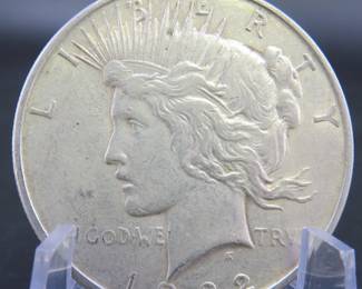 Lot 57. 1922P Peace silver dollar