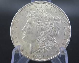 Lot 112. 1921 P Morgan silver dollar