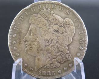 Lot 196. 1883 S Morgan silver dollar