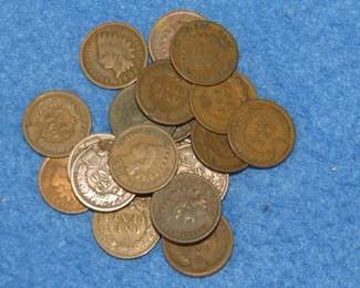 Lot 288. 20 Indian Head pennies