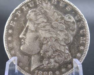 Lot 116. 1886 P Morgan silver dollar