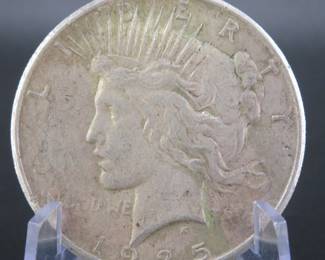 Lot 100. 1925 P Peace dollar