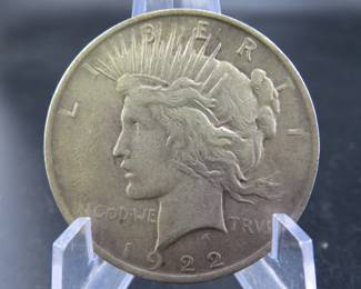 Lot 251. 1922 P Peace dollar